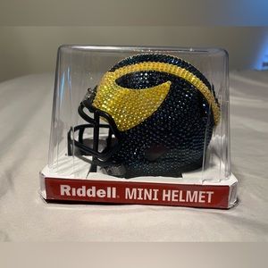 Michigan wolverines mini helmet